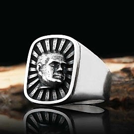 3 Boyutlu Atatürk Siluet Yüzük