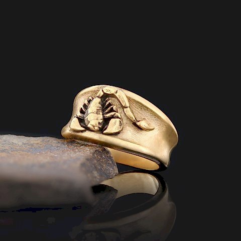 925 Ayar Gümüş Akrep Burcu Yüzük