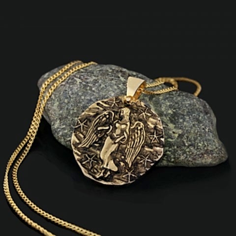 925 Ayar Gümüş Kişiye Özel Üretim Başak Burcu Kolye