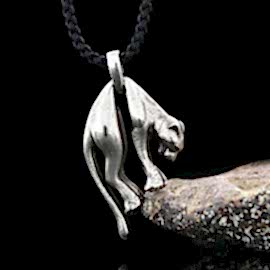 925 Ayar Gümüş Kolye Panter