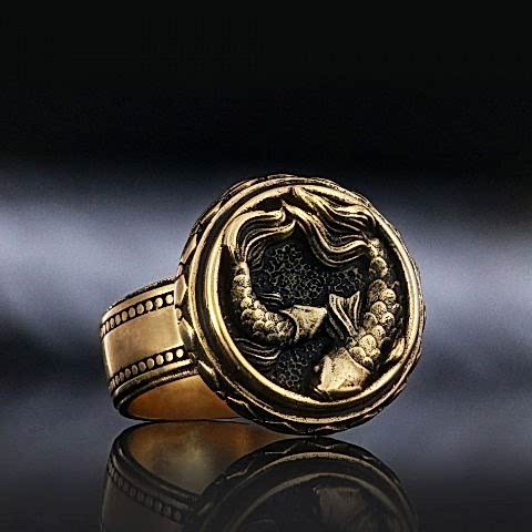 925 Ayar Gümüş Özel Üretim Balık Burcu Yüzük