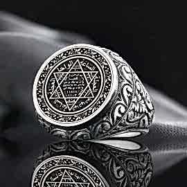 925 Ayar Mührü Süleyman Gümüş Yüzük