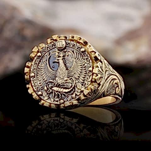 Akrep Burcu Yüzük, 925 Ayar Gümüş Akrep Burç Yüzük