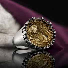 Aslan 925 Ayar Burcu Gümüş Yüzük