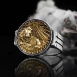 Aslan Burcu Yüzük Gümüş 925 Ayar