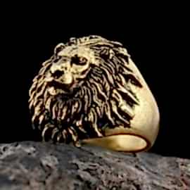 Aslan Yüzük Gümüş 925 Ayar