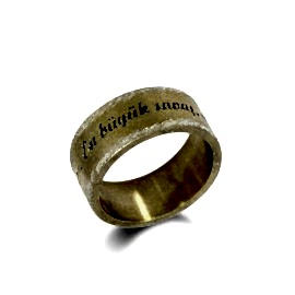 Atatürk Sözlü Gümüş Alyans Modeli