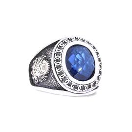 Ay İçinde Kurt Göktürkçe Türk Osmanlı Devlet Armalı Yüzük