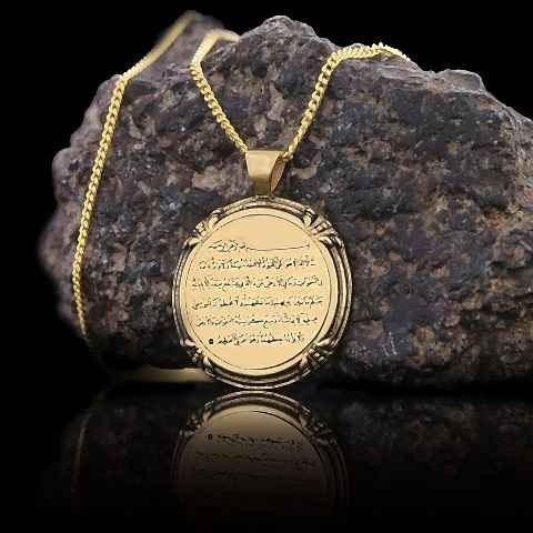 Ayetel Kürsi Gümüş Kolye