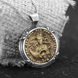 Başak Burcu Kolye Gümüş