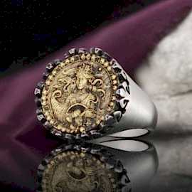 Başak Burcu 925 Ayar Gümüş Yüzük