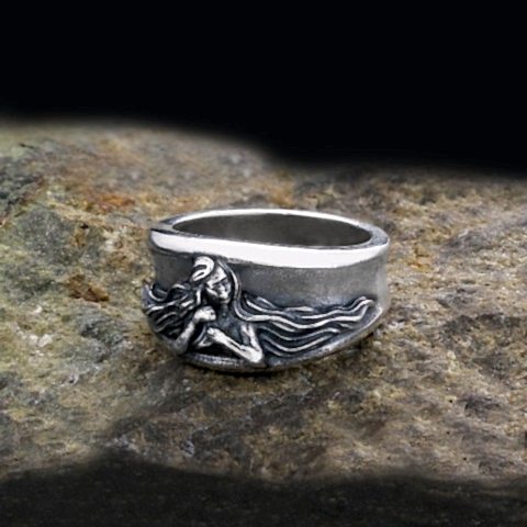 Başak Burcu El Yapımı 925 Ayar Gümüş Kadın Yüzük