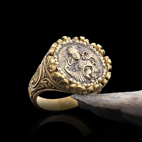 Başak Burcu Yüzük, 925 Ayar Gümüş Başak Burç Yüzük