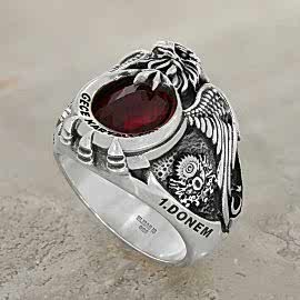 925 Ayar Gümüş Bekçi Yüzüğü 2019 - 1. Dönem