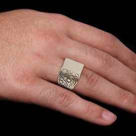 Benzersiz Tasarım Monogram I Harfli Yüzük