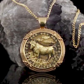 Boğa Burcu Kolye Gümüş