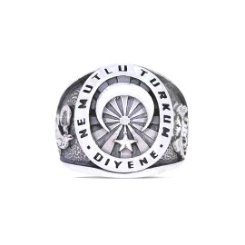 Cift Basli Kartal Bozkurt Osmanlı Yüzüğü