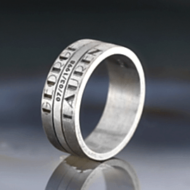 Çiftlere Özel Alyans Gümüş Tasarım