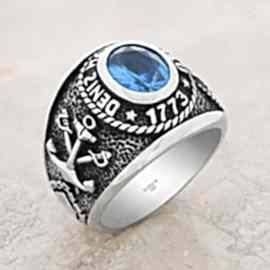 Deniz Harp Okulu 925 Ayar Gümüş Yüzük 1773