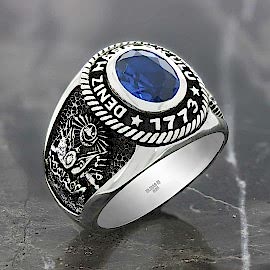 Taşlı Deniz Harp Okulu Anı Yüzüğü 240