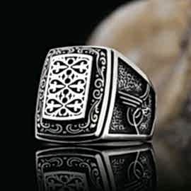 Devlet Armalı Tugralı Osmanlı Yüzük