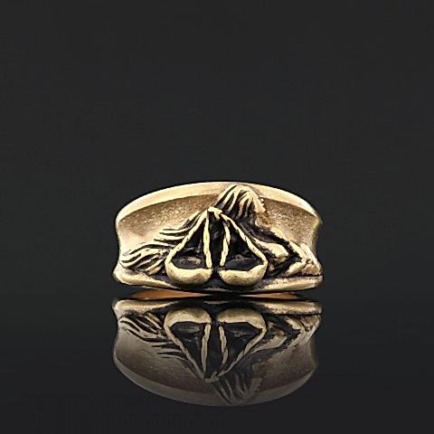 El Yapımı Kadın Terazi Burcu Gümüş Yüzük