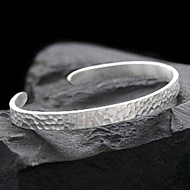 Erkek Gümüş Kelepçe Bileklik