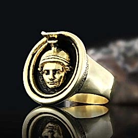 925 Ayar Gümüş Özel Üretim Athena Gümüş Yüzük