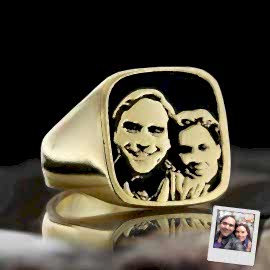 Fotoğraflı Yüzük Kare