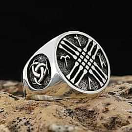 Göktürkçe Türk Kurt Yüzük