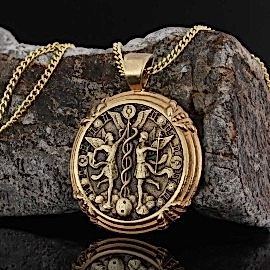 İkizler Burcu Kolye Gümüş