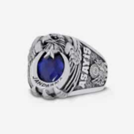 Jandarma Asayiş Devlet Armalı Yüzük