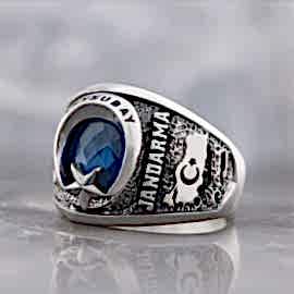 Jandarma Astsubay Yüzüğü Türkiye Haritalı 2022