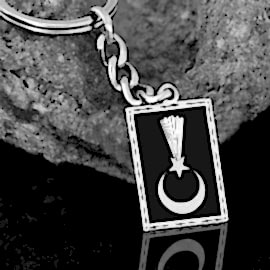 Jandarma Şua Logolu Gümüş Anahtarlık Modeli