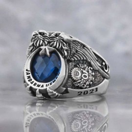 Çift Başlı Jandarma Uzman Komando Yüzüğü Devlet Armalı 2021