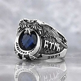 Çift Başlı Jandarma Uzman Komando Yüzüğü Göktürkçe Türk 2021