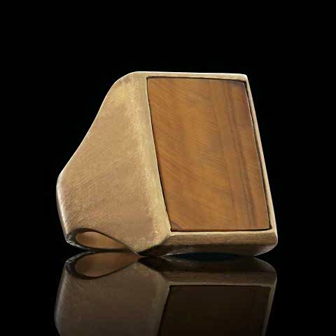 Kaplan Gözü Taşlı Sade Erkek Yüzük, Erkeklere Özel Kaplan Gözü Taşlı Yüzük