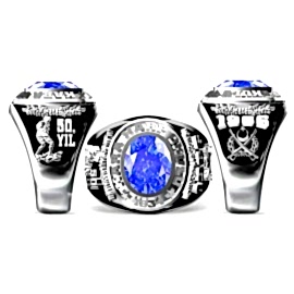 Kara Harp Okulu 50. Yıl Hatıra Yüzüğü 1966, KHO 1966 Yüzük, Atatürk Sembollü Harp Okulu Yüzüğü, Taşlı KHO Logolu Yüzük