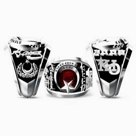 Taşlı Ay Yıldız Kara Harp Okulu Yüzüğü 2009, KHO Yüzük 2009, Harp Okulu Yüzüğü Atatürk İmzalı, KHO Anı Yüzüğü