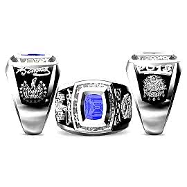 Kare Taşlı Osmanlı Devlet Armalı KHO Yüzüğü, Kara Harp Okulu Yüzüğü 2013, Atatürk Sembolü Temalı Harp Okulu Yüzüğü