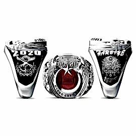 Çift Başlı Ay Yıldız Kara Harp Okulu Yüzüğü 2020, Osmanlı Devlet Armalı KHO Yüzük, TSK Amblemli Harp Okulu Harbiye Yüzüğü