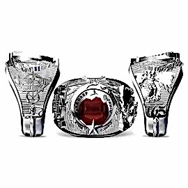 Sırmalı Ay Yıldız Kara Harp Okulu Yüzüğü 2014-165, Atatürk Kocatepe Sembollü KHO Yüzük, Harp Okulu Yüzüğü