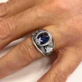 Kara Kuvvetleri Personel Yüzüğü 2008 - 323. Dönem, Ay Yıldız Taşlı KKK Yüzük