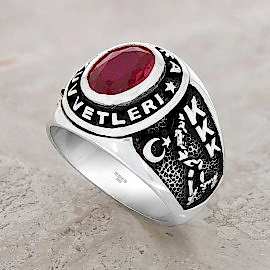 Kara Kuvvetleri Yüzüğü Atatürk Kocatepe KKK Yüzük, Taşlı Asker Yüzük