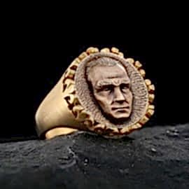 Kemal Atatürk Portre Gümüş Yüzük