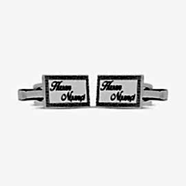 Kişiye Özel Gümüş Kol Düğmesi