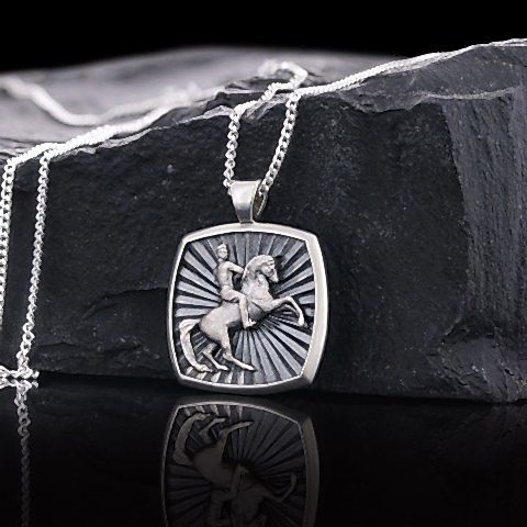 M. Kemal Atatürk 925 Ayar Gümüş Kolye