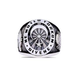 Ne Mutlu Türküm Diyene Yüzüğü Devlet Armalı