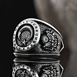 Ne Mutlu Türküm Diyene Yüzüğü Üç Hilal