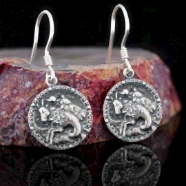 Oğlak Burcu Küpe Gümüş 925 Ayar